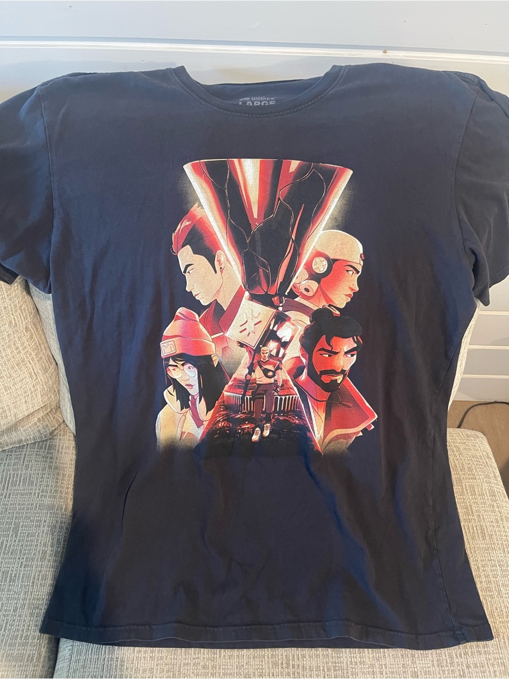 Riot Games Valorant Champions Tour Graphic Tee Size Large Black eSports Shirt